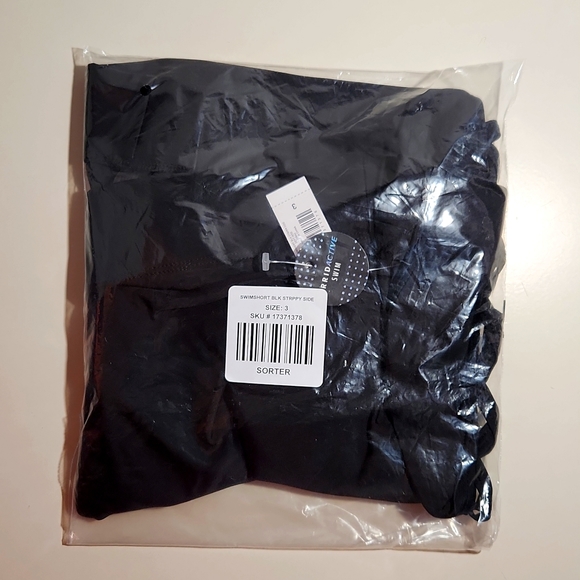 ❤️NWT VINTAGE TORRID SEXY STRAPPY SIDE SWIM SHORT BLACK SWIM BOTTOM - Picture 6 of 9